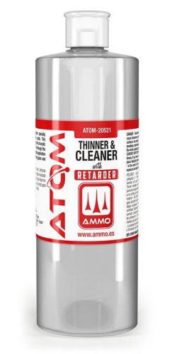 Przejdź do produktu Ammo Mig 20521 - Rozcieńczalnik z opóźniaczem Atom Thinner and Cleaner w/ Retarder 400 ml