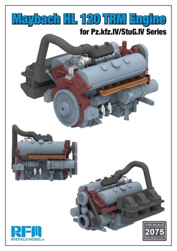 Przejdź do produktu Rye Field Model 2075 - 1:35 Maybach HL 120 TRM Engine for Pz.Kpfw.IV / StuG.IV Series