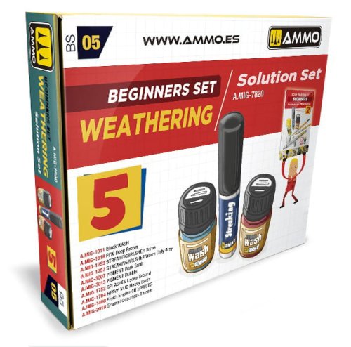 Przejdź do produktu Ammo Mig 7820 - Zestaw podstawowych środków do weatheringu modeli Beginners Set Weathering