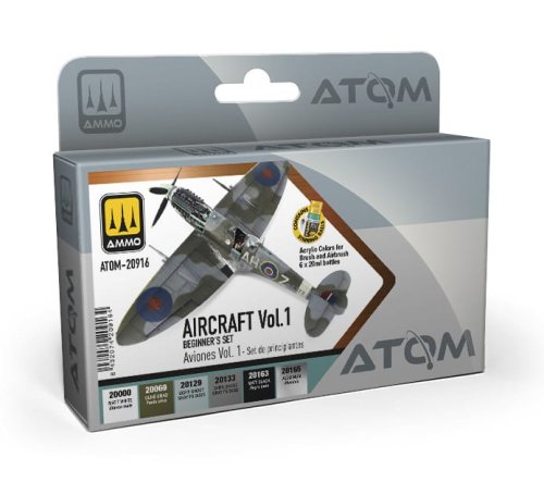 Przejdź do produktu Ammo Mig 20916 - Zestaw farb Atom Beginners Set: Aircraft Vol.1