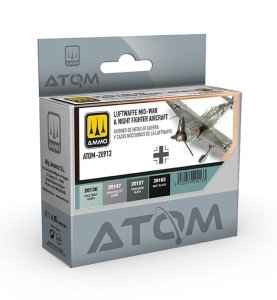 Ammo Mig 20913 - Zestaw farb Atom Luftwaffe Mid-War & Night Fighter Aircraft