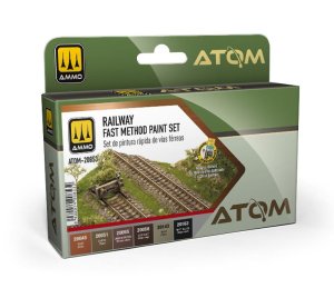 Ammo Mig 20853 - Zestaw farb Atom Railway Fast Method Paint