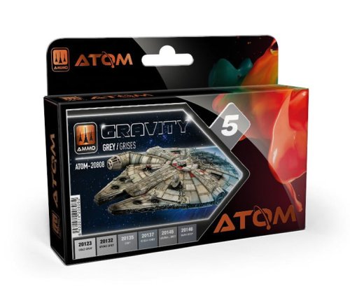 Przejdź do produktu Ammo Mig 20808 - Zestaw farb Atom Gravity Set 5: Grey