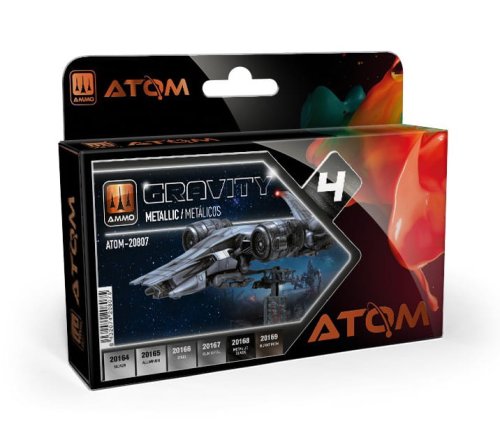 Przejdź do produktu Ammo Mig 20807 - Zestaw farb Atom Gravity Set 4: Metallic