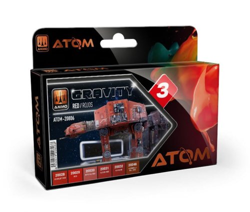 Przejdź do produktu Ammo Mig 20806 - Zestaw farb Atom Gravity Set 3: Red