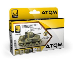 Ammo Mig 20735 - Zestaw farb Atom Sherman Tanks Vol. 2 WWII European Theater of Operations