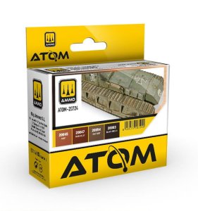 Ammo Mig 20724 - Zestaw farb Atom Rusty Tracks and Chains