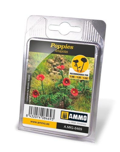 Przejdź do produktu Ammo Mig 8469 - Kwiaty maki Poppies
