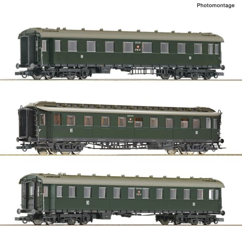 Przejdź do produktu Roco 6200112 H0 - Zestaw 3 wagonów osobowych PKP, ep.III