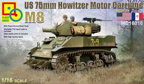 Przejdź do produktu Classy Hobby 16016 - 1:16 US 75mm Howitzer Motor Carriage M8