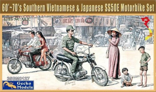 Przejdź do produktu Gecko Models 35GM0127 - 1:35 60's-70's South Vietnamese & Japanese SS50E Motorbike Set