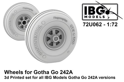 Przejdź do produktu IBG 72U062 - 1:72 Wheels for Gotha Go-242A