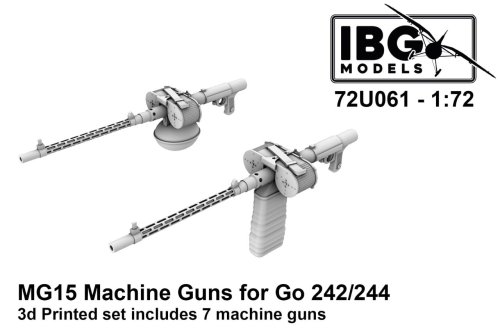 Przejdź do produktu IBG 72U061 - 1:72 MG15 Machine Guns for Gotha Go-242 / 244