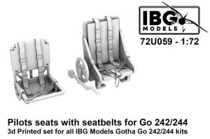 IBG 72U059 - 1:72 Pilots seats with seatbelts for Gotha Go-242 / 244