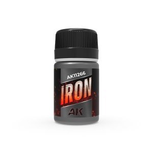 AK Interactive 11266 - Farba z drobinami metalu Iron Effect 35 ml