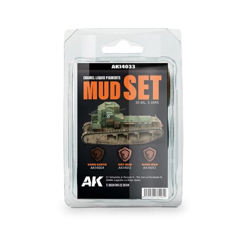 Przejdź do produktu AK Interactive 14033 - Zestaw płynnych pigmentów Mud