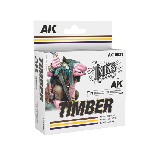 Przejdź do produktu AK Interactive 16031 - Zestaw tuszy do cieniowania Timber Colors Inks