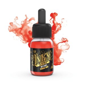 AK Interactive 16051 - Tusz do cieniowania Forge Red Ink 30 ml