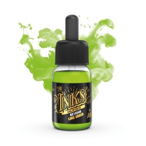 AK Interactive 16049 - Tusz do cieniowania Lime Green Ink 30 ml