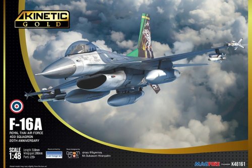 Przejdź do produktu Kinetic 48161 - 1:48 F-16A Royal Thai Air Force 403 Squadron 20th Anniversary