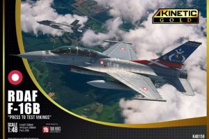 Kinetic 48159 - 1:48 RDAF F-16B Press to Test Vikings