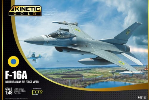 Przejdź do produktu Kinetic 48157 - 1:48 F-16A MLU Ukrainian Air Force Viper