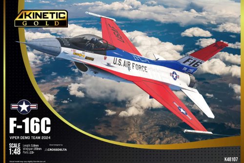 Przejdź do produktu Kinetic 48107 - 1:48 F-16C Viper Demo Team 2024