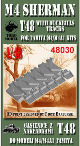 Przejdź do produktu Toro Model 48030 - 1:48 M4 Sherman T48 with Duckbills Tracks for Tamiya M4/M4A1 Kits