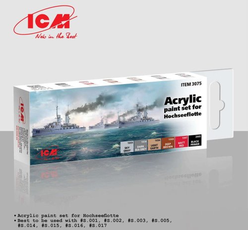 Przejdź do produktu ICM 3075 - Zestaw farb Hochseeflotte