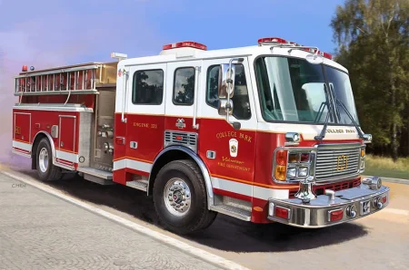 Trumpeter-07445-American-LaFrance-Eagle-Fire-Pumper (33).jpg