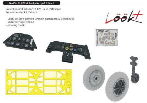 Przejdź do produktu Eduard 644296 - 1:48 Bf 109E-4 LööKplus