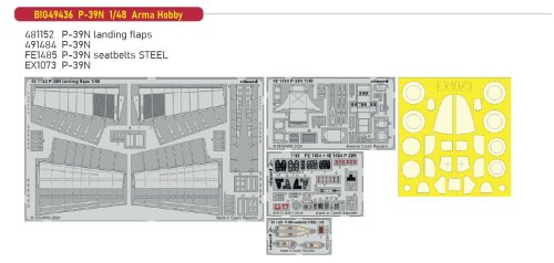 Przejdź do produktu Eduard BIG49436 - 1:48 P-39N