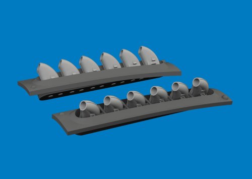 Przejdź do produktu Eduard 6481060 - 1:48 P-40 exhaust stacks rounded Print 3D