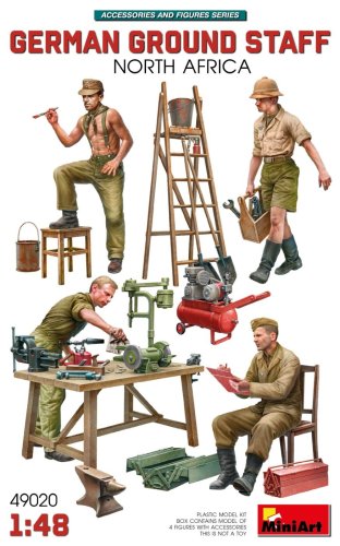 Przejdź do produktu Miniart 49020 - 1:48 German Ground Staff North Africa