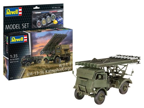 Przejdź do produktu Revell 63338 - 1:35 W.O.T. 8 BM-13-16 Katyusha / Cargo model z farbami