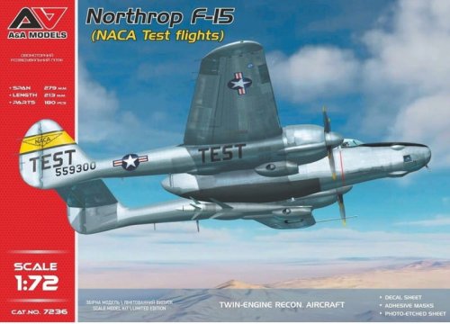 Przejdź do produktu A&A Models 7236 - 1:72 Northrop F-15 NACA Test Flights