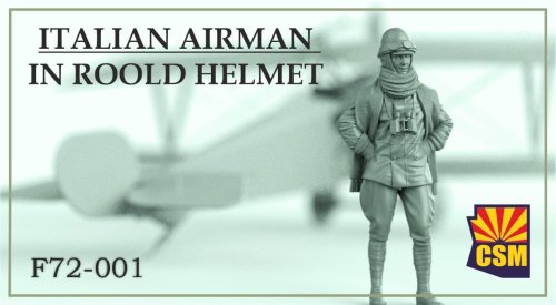 Przejdź do produktu Copper State Models CSM F72001 - 1:72 Italian Airman in Roold Crash Helmet
