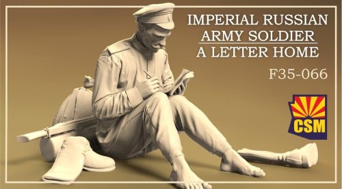Przejdź do produktu Copper State Models CSM F35066 - 1:35 Imperial Russian Army Soldier a Letter Home