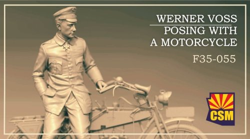 Przejdź do produktu Copper State Models CSM F35055 - 1:35 Werner Voss Posing with a Motorcycle