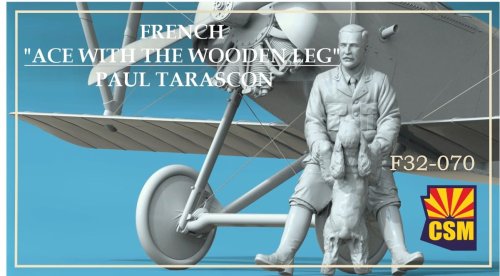 Przejdź do produktu Copper State Models CSM F32070 - 1:32 French Ace with the Wooden Leg - Paul Tarascon