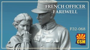 Copper State Models CSM F32068 - 1:32 French Officer - Farewell