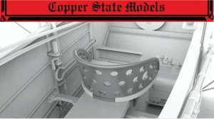 Copper State Models CSM A32012 - 1:32 Seat Backrest for Caudron G.III French Type