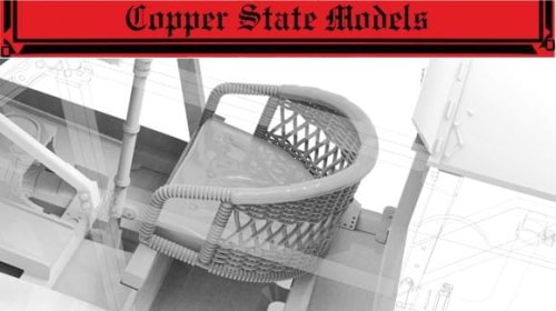 Przejdź do produktu Copper State Models CSM A32009 - 1:32 Bristol Scout Wicker Seat w/Cushion and Leather Pad