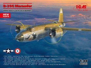 ICM 48323 - 1:48 B-26G Marauder WWII American / French Bomber