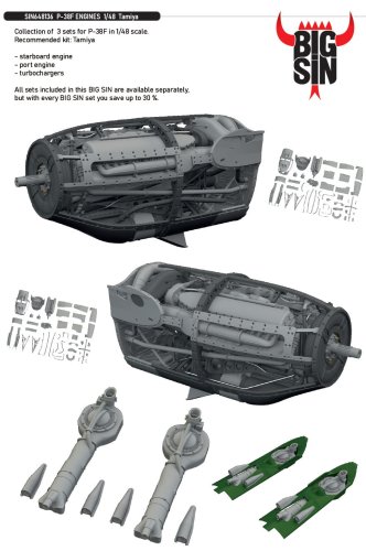 Przejdź do produktu Eduard SIN648136 - 1:48 P-38F Engines