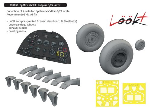 Przejdź do produktu Eduard 634050 - 1:24 Spitfire Mk.VIII LööKplus