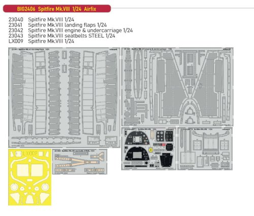 Przejdź do produktu Eduard BIG2406 - 1:24 Spitfire Mk.VIII