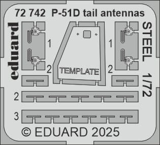 Przejdź do produktu Eduard 72742 - 1:72 P-51D tail antennas - Steel
