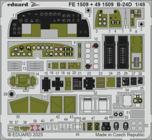 Eduard 491509 - 1:48 B-24D cockpit & engines