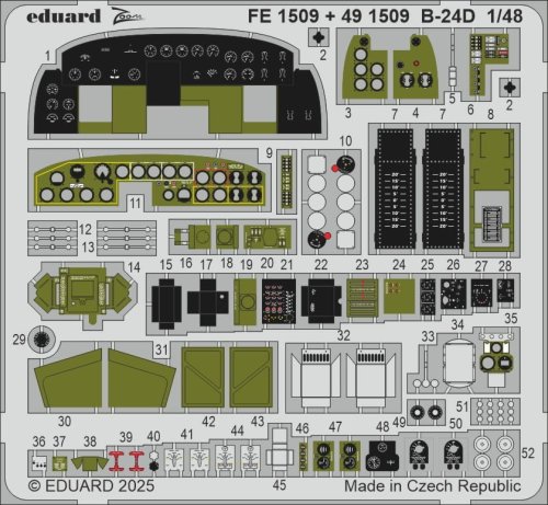 Przejdź do produktu Eduard 491509 - 1:48 B-24D cockpit & engines